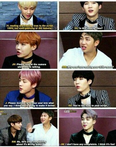 jin and the rap line complaining about v s mc ing but jimin is so respectful and thinks it s fun