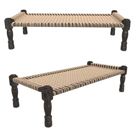 Restoration Hardware Woven Indian Charpoy Bench 3d Model Cgtrader
