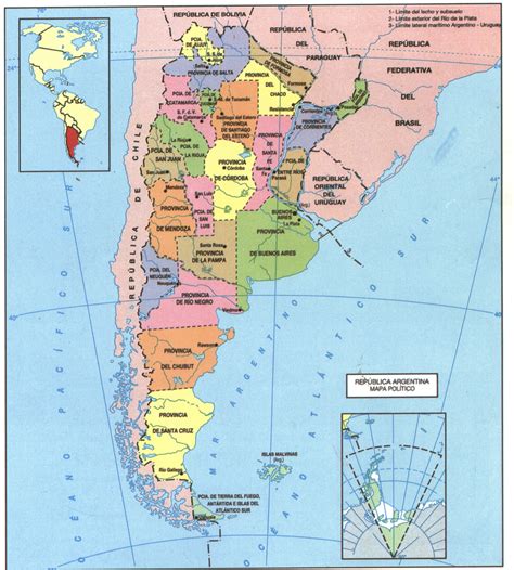Mapa De Argentina Político Mapa Físico Geográfico Político