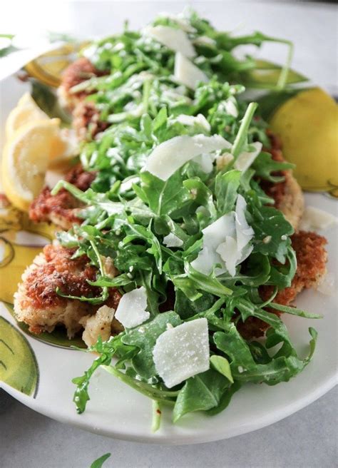 In a third shallow bowl, combine panko. Panko Crusted Chicken with Arugula Salad - Tipps in the ...