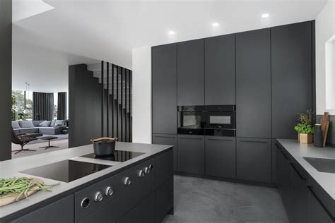 Schwarze Küche And Anthrazit Küche Dunkle Eleganz Siematic