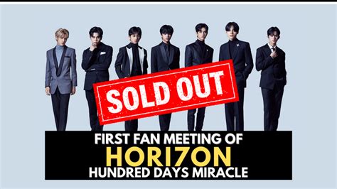Hori7ons First Fan Meeting Sold Out In 5 Days The Rod Magaru Show