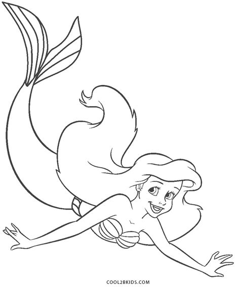 Dibujos de Ariel para colorear Páginas para imprimir gratis