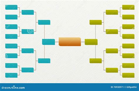 Bracket Tournament 16 Matches And Competitions Sport Stock