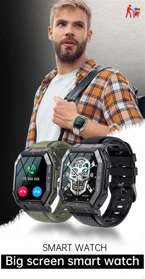 Canmixs K55 Military Smart Watch Men 1 85inch 2023 Bluetooth Call