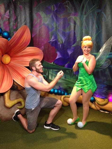 Tinker Bell Guy Proposes To Disney Princesses At Disney World
