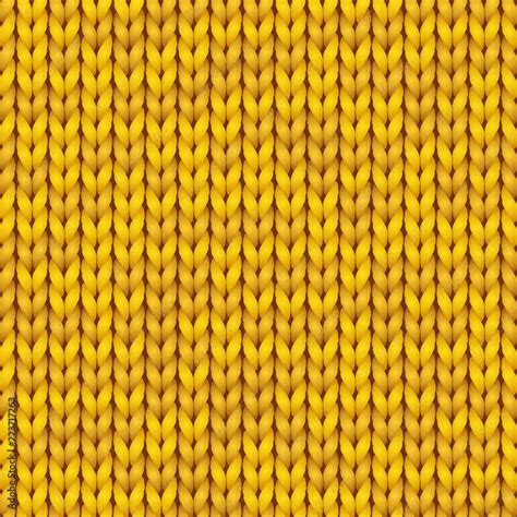 Knitting Vector Pattern Knitted Realistic Seamless Background Of