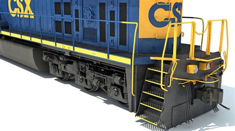Csx Diesel Electric Locomotive 3d Model Cgtrader