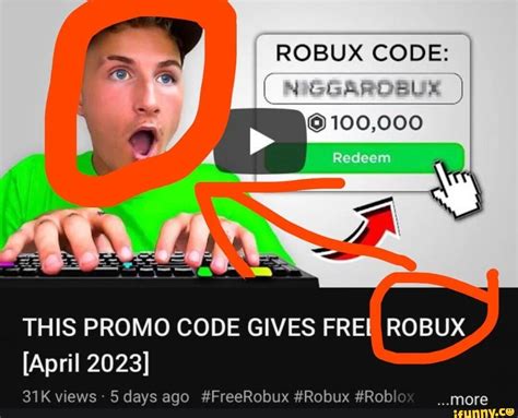 Robux Code This Promo Code Gives Frel Robux April 2023 Views 5 Days