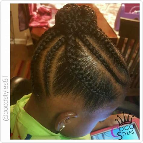 A super low maintenance hairstyle like these cornrows braids in an adorable bob will when considering a cornrow style, you need to have healthy hair. @AutenticAsh1105 | Lil girl hairstyles, Small hair style ...