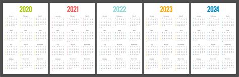 Calendrier 2020 2021 2022 2023 2024 Début De Semaine Sur Le Modèle De