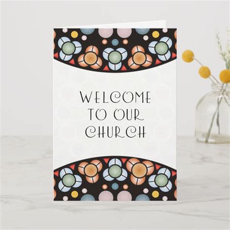 Welcome To Our Church Card Welcome Card Cards Custom