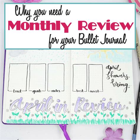 Why You Need A Monthly Review In Your Bullet Journal Planning Mindfully