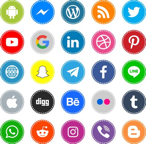 Social Media Icon Font At Collection Of Social Media