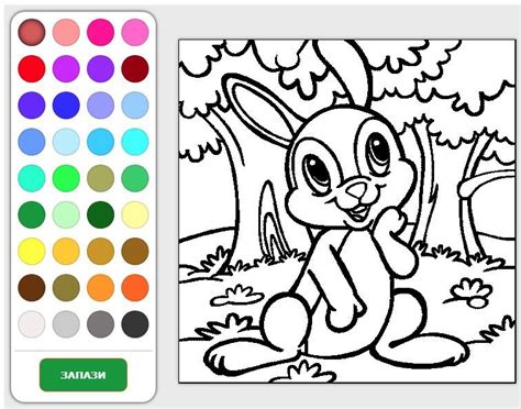 Великденски заек картинки за оцветяване онлайн • Дечица