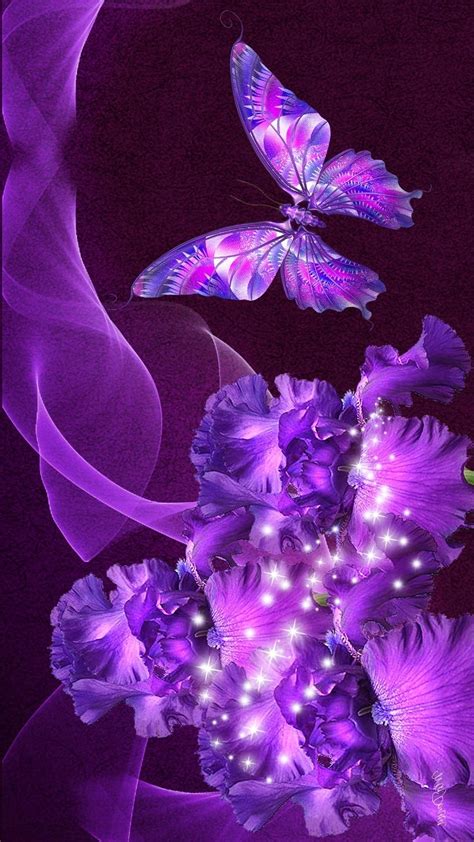 Purple Butterfly Aesthetic Wallpapers Wallpaper Cave