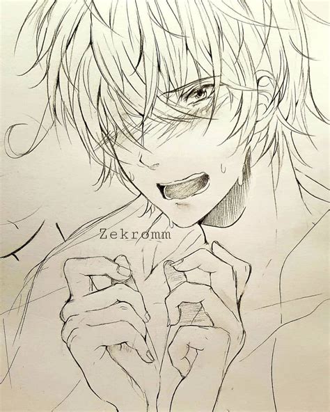 Cool Aesthetic Shy Blush Cute Anime Boy Rings Art
