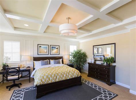 The ceilings are 10' so the 10 coffers themselves don't make it feel. Top 4 Classic Coffered Ceiling Design Ideas Of 2020