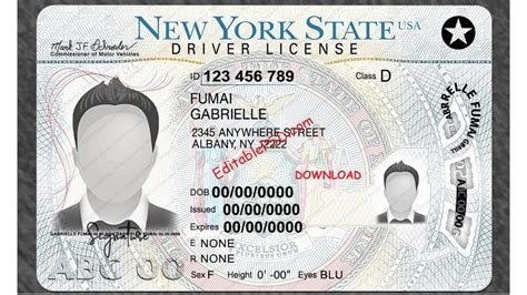 New York Driving License Psd Template 2023 Ny Driving License Psd