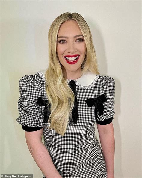 Hilary Duff Embraces Her Preppy Side In Houndstooth
