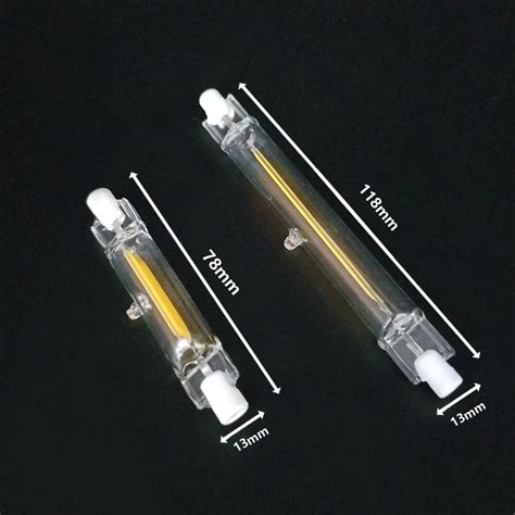 R7s Led Bulb Cob Glass Tube 78mm 10w 118mm 25w Replace Halogen Lamp 50w
