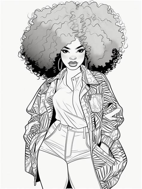 120 Curvy Chic A Fashion Coloring Book For Women Who Love Their Bodies Digital Coloring Pages