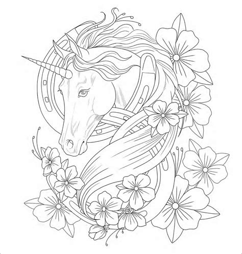 Mythical Unicorn Coloring Page Pin On Coloring Pages Kids