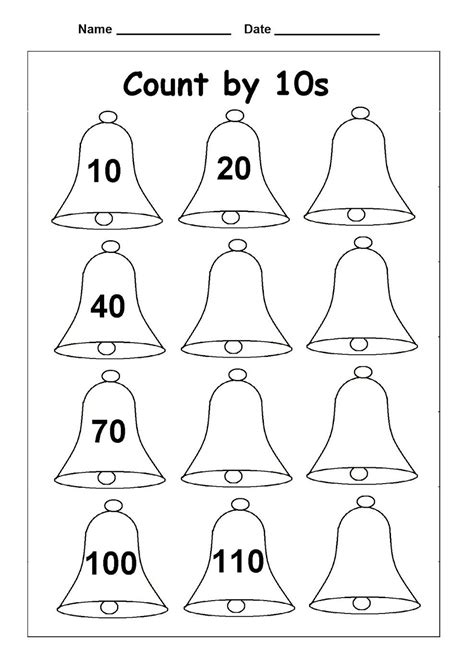 Counting By 10s Worksheets Skip Counting Worksheets Math Activities