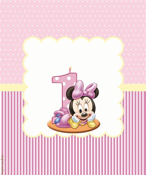 Minnie Primer Año Etiquetas Para Candy Bar Para Imprimir Gratis Oh
