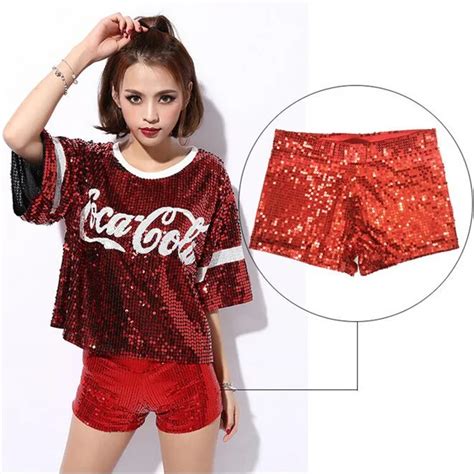 nightclub sexy ds lead dancer sequins shorts pole dancing hip hop modern jazz stage costumes