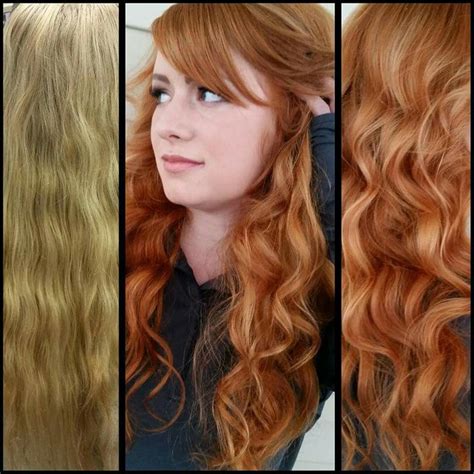 Because of how light your hair is, you probably don't need to use higher than a 10 or 20 volume bleach. Before and after. Blonde to natural red. Ginger ...