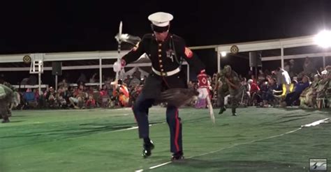 native american veterans proudly wear their military uniforms while dancing at a powwow the