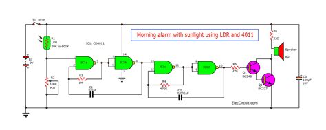 Morning alarm with sunlight using IC-4011 |ELECTRONICS ...