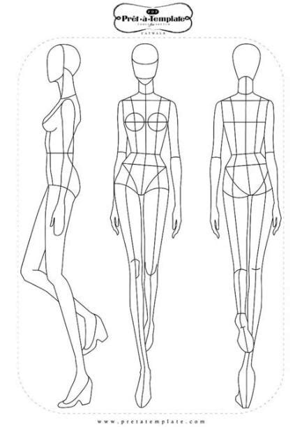 Cómo dibujar Figurines De Moda Pose De Frente Paso a Paso Muy Fácil Dibuja Fácil