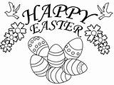 Easter Pages Happy Coloring Color Kids sketch template