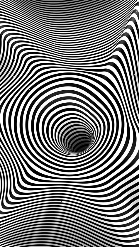 Download Hypnosis Circles Black Hole Wallpaper