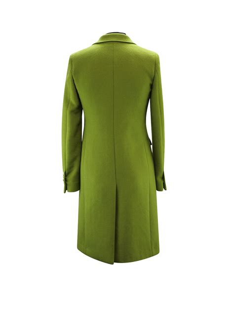 Ladies Lime Green Luxury Coat Etsy