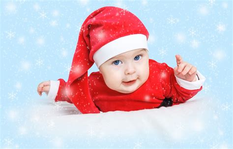 Обои праздник Новый Год Рождество Christmas New Year Child Baby
