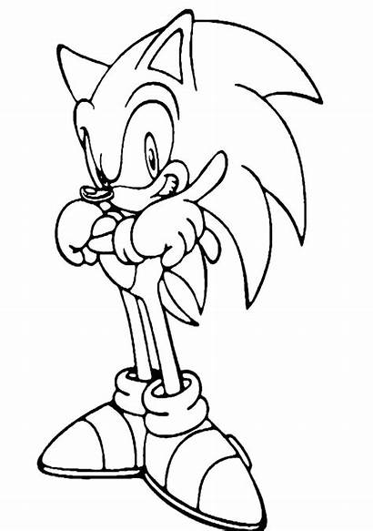 Sonic Coloring Pages Hedgehog Exe Printable Sheets
