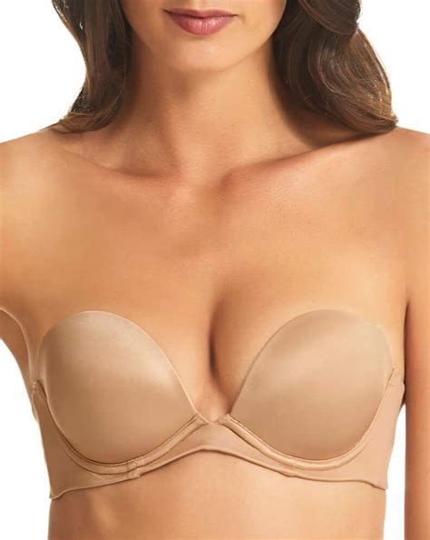 finelines refined 6 way low cut strapless bra nude curvy bras