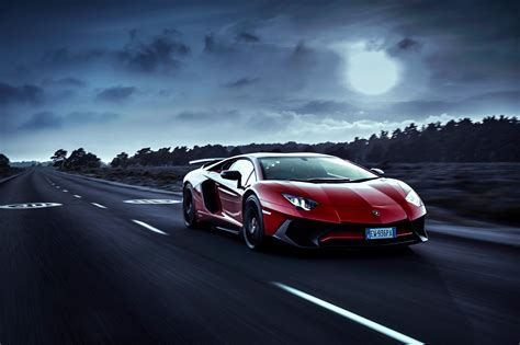 Joaquin phoenix, joker, batman, fire, car, joker (2019 movie). Red Lamborghini Aventador Moon Night, HD Cars, 4k ...