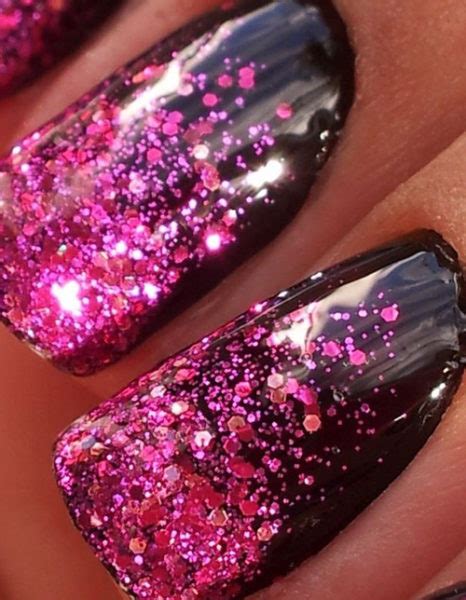 Dark Pink Gel Nails With Glitter Check Out These 21 Looks For Some