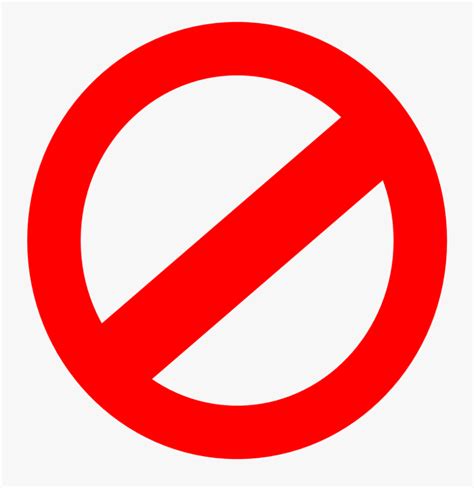 Thumb Image Transparent Background Prohibited Sign Free Transparent