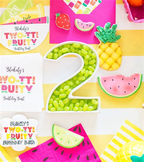 Two Tti Fruity Birthday Party Blakely Turns 2 Pizzazzerie