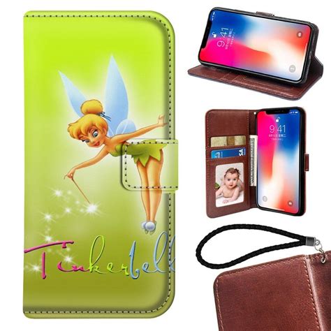 Iphone X 58 Inch Pu Leather Wallet Case Onelee Disney Tinker Bell