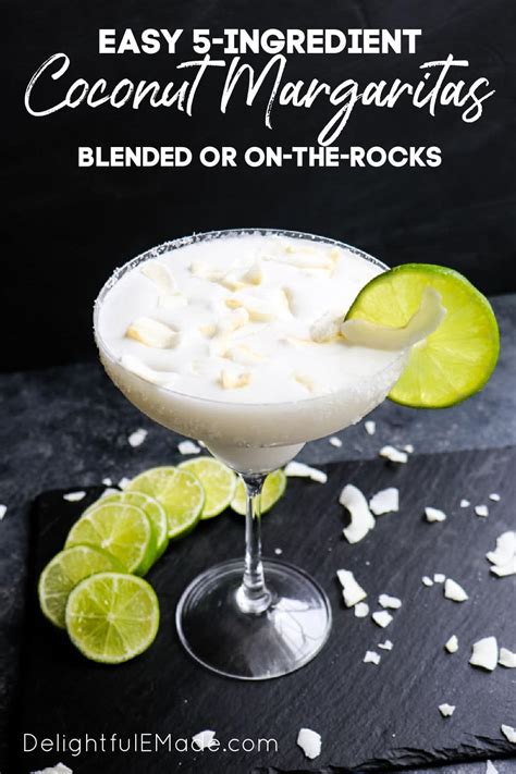 The Best Coconut Margarita Recipe Frozen Or On The Rocks
