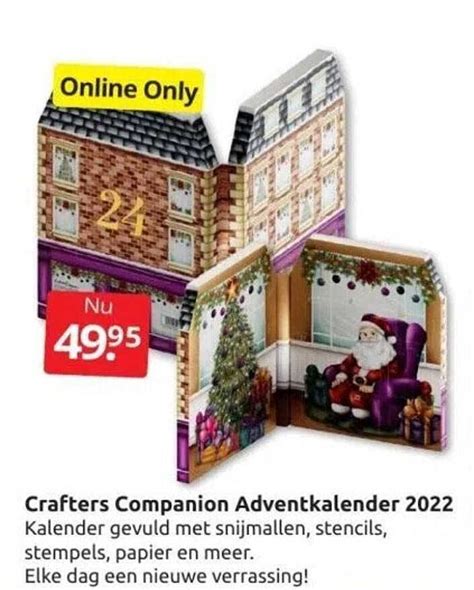 Crafters Companion Adventkalender 2022 Aanbieding Bij Boekenvoordeel