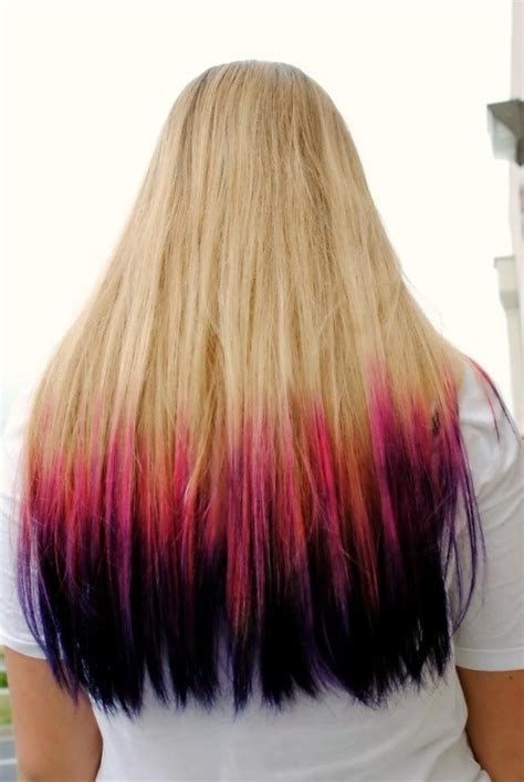 Cool Dip Dye Hair Ideas Pinterest