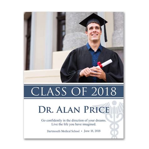 Personalized Medical School Graduate 11x14 Photo Print