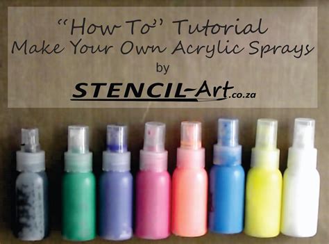 Tutorial On How To Make Your Own Acrylic Sprays Art Pinterest